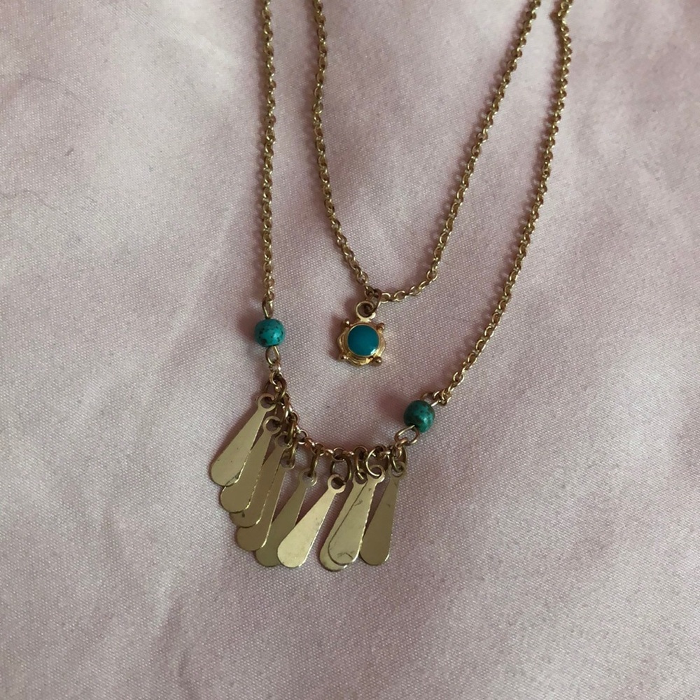 Tassel And Pendent Necklace Set